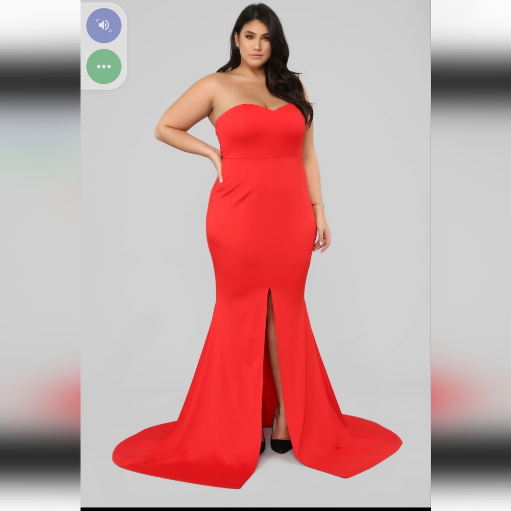 Red Fashion Nova Maxi Dress